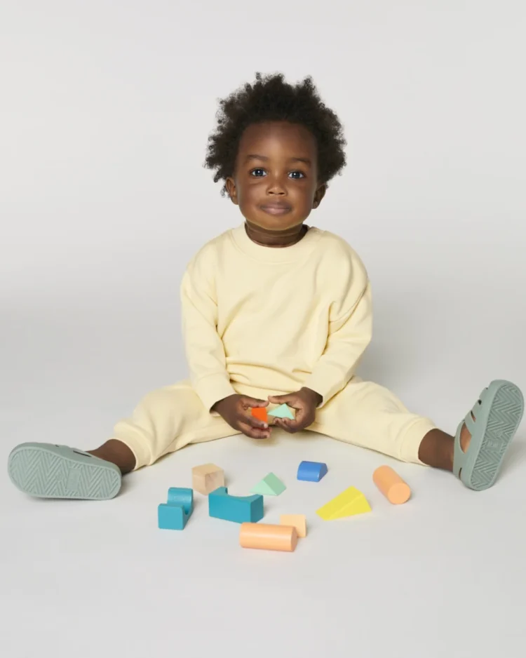 Sweat col rond iconique pour bébé - coton bio